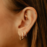 BOUCLES D'OREILLES FIDJI - 925 sterling silver / 24K gold