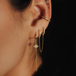 EARCUFF ANTIBES - 925 sterling silver / 24K gold