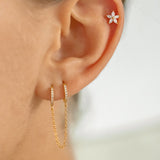 PIERCING LOMBOK - 925 sterling silver / 24K gold