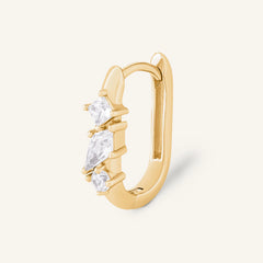 Boucle d'oreille Portovenere - Argent 925 doré à l'Or fin 18 carats