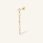 Boucles d'oreille Sorrente - Pohésia - Argent 925 doré à l'or 18 carats