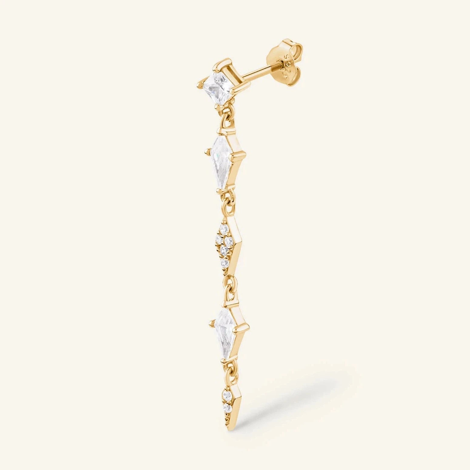 Boucles d'oreille Sorrente - Pohésia - Argent 925 doré à l'or 18 carats