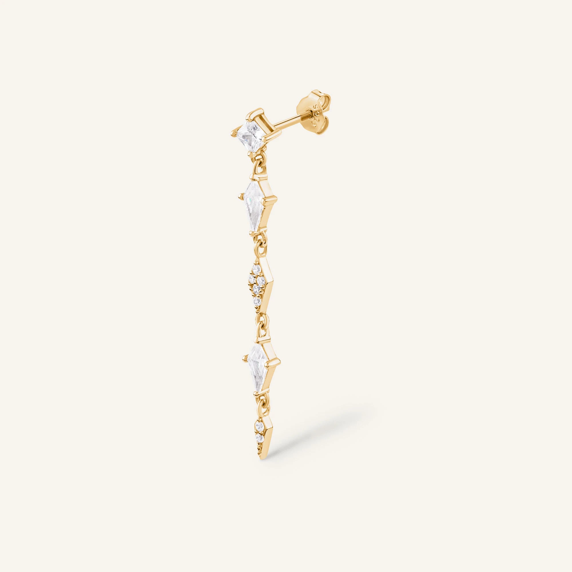 Boucles d'oreille Sorrente - Pohésia - Argent 925 doré à l'or 18 carats