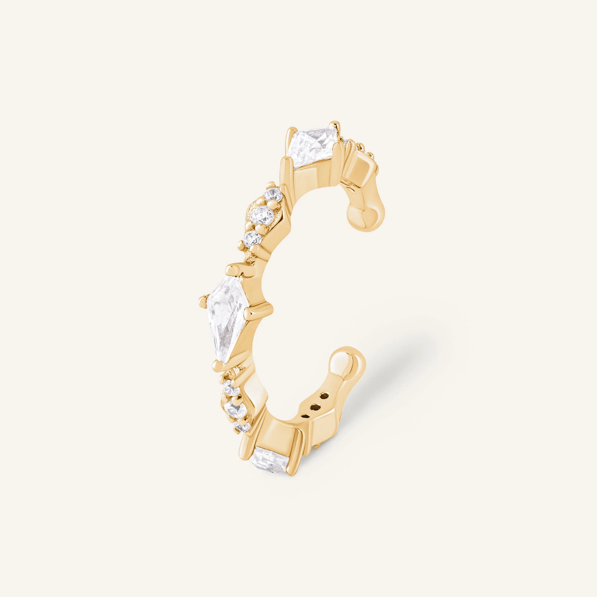 Earcuff Villefranche - Argent 925 doré à l'Or fin 18 carats