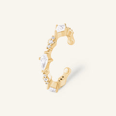 Earcuff Villefranche - Argent 925 doré à l'Or fin 18 carats