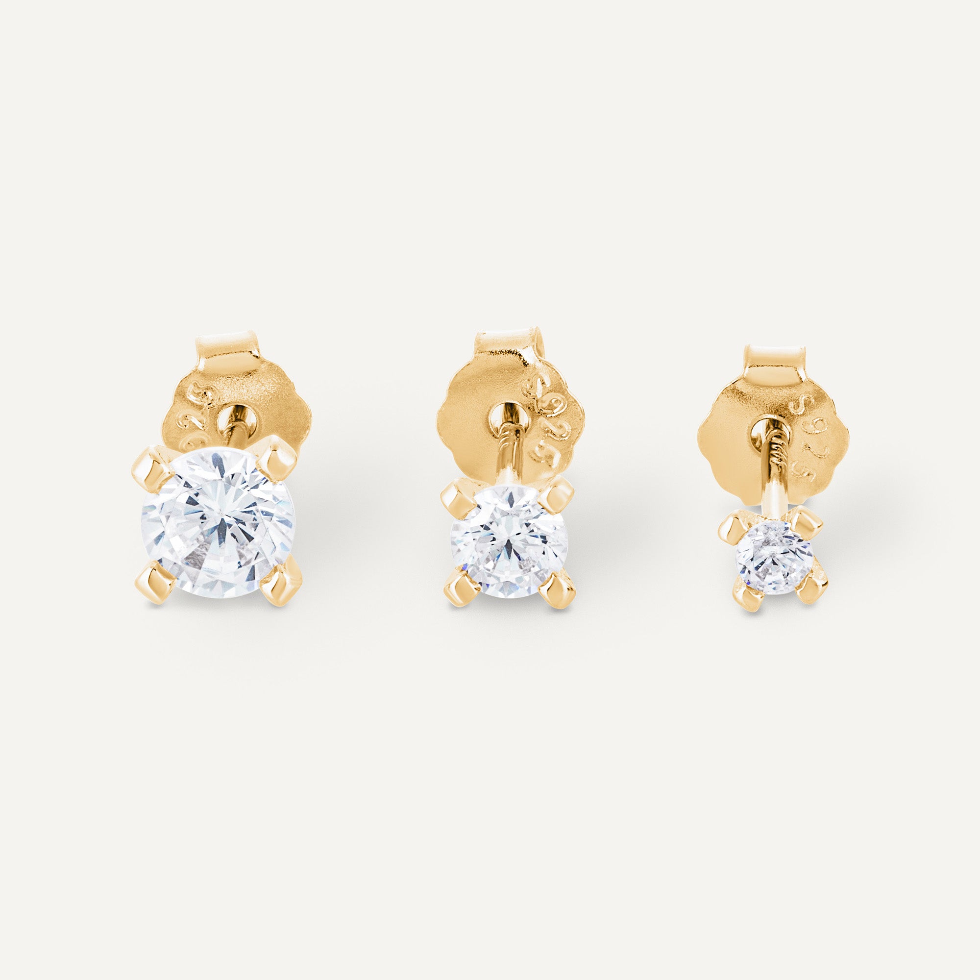 Pretty Possession Diamond Stud Earrings In Yellow Gold For Women