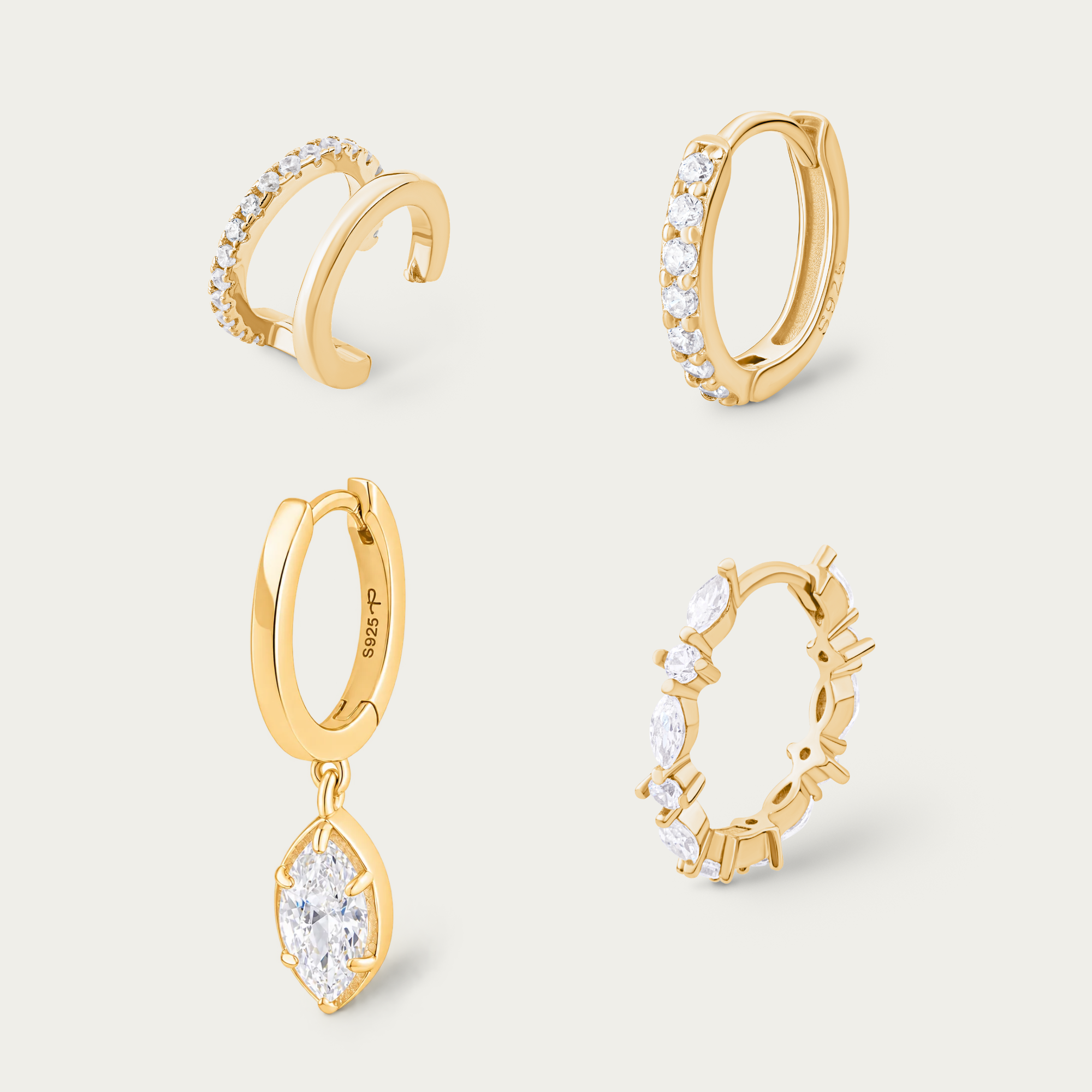 Compositions bijoux Halo boucles d’oreilles Pohesia