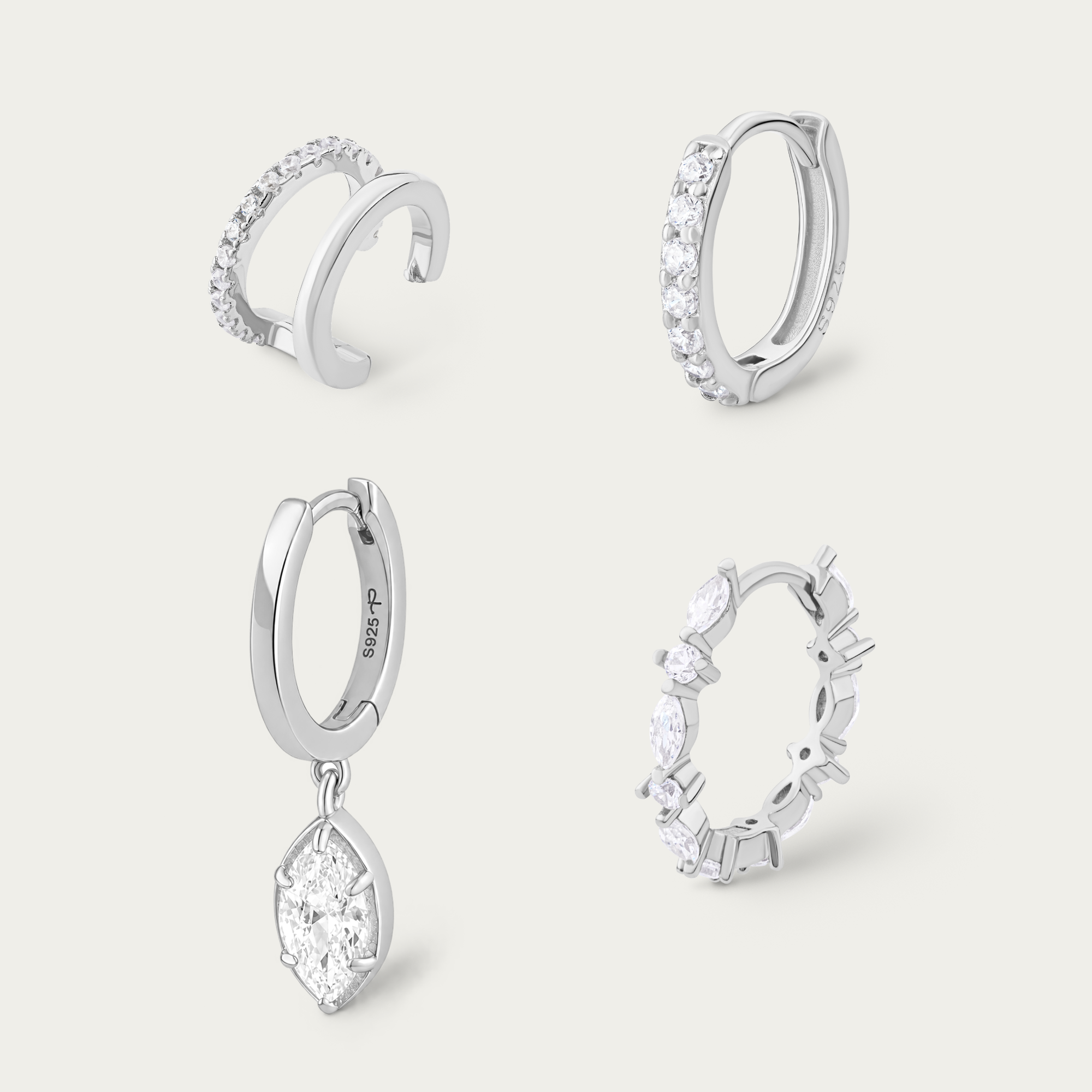 Compositions bijoux Halo boucles d’oreilles Pohesia