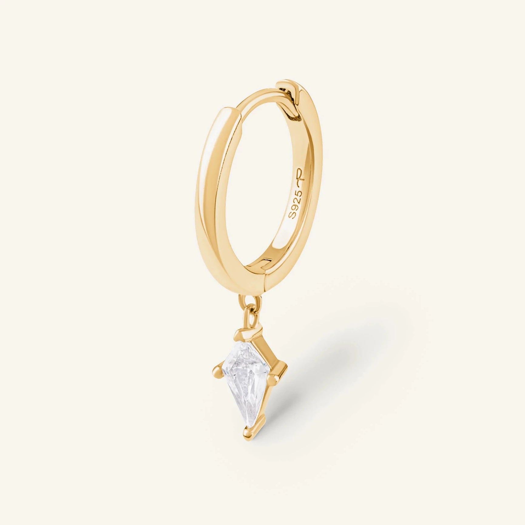 Boucle d'oreille Positano - Argent 925 doré à l'Or fin 18 carats
