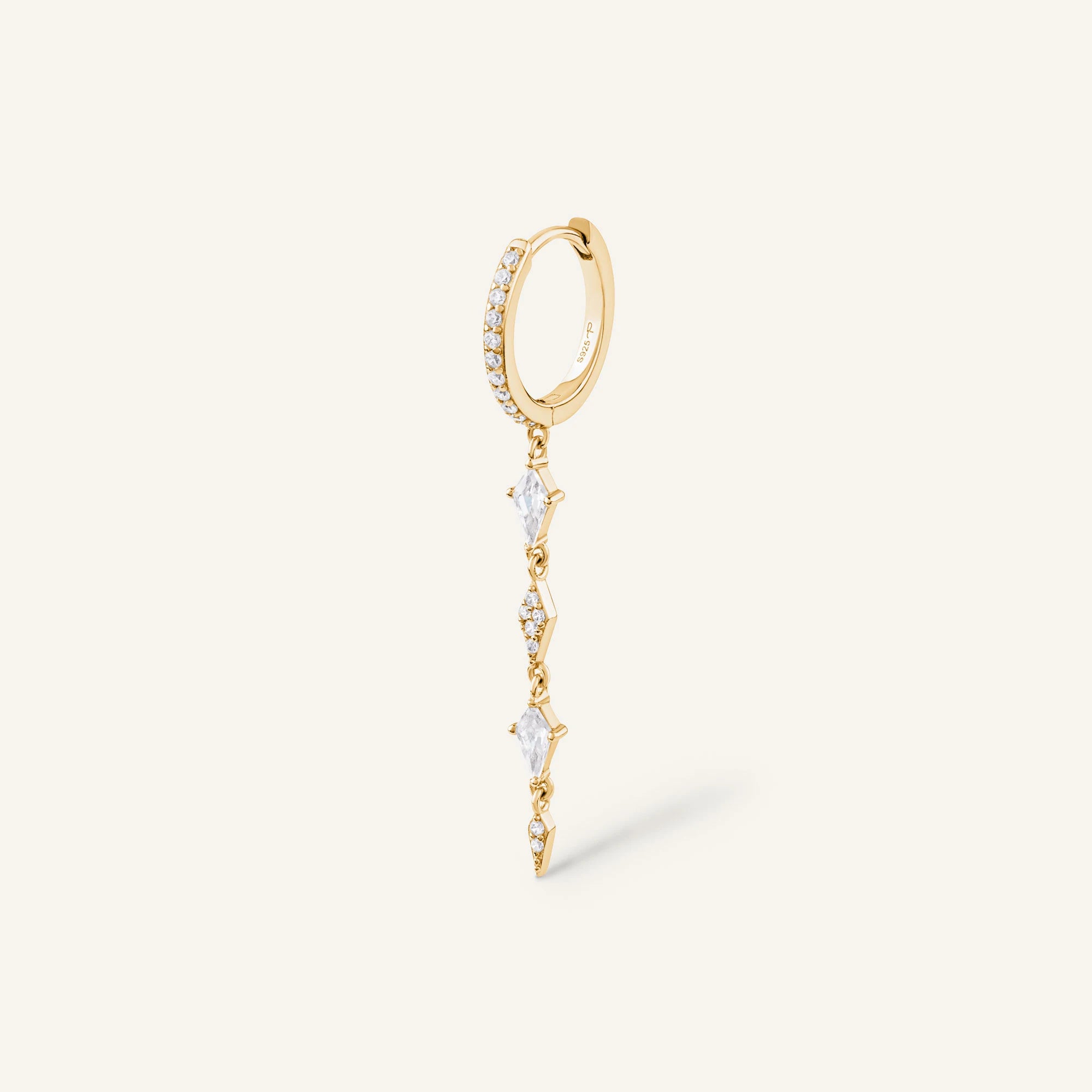 Boucle Praiano Doré - Argent 925 doré à l'Or fin 18 carats