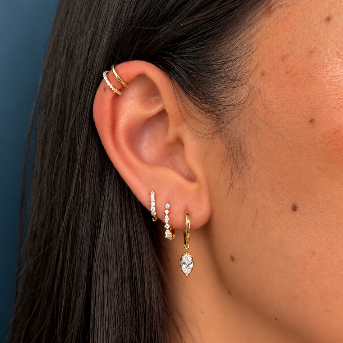 Compositions bijoux Halo boucles d’oreilles Pohesia