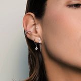 Piercing d’oreille en titane ASTM F-136 hypoallergénique Pohésia pour tragus et conch, labret et anneau