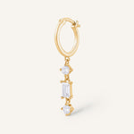 BOUCLE D'OREILLE LAUSANNE - Argent 925 dorure Or 24 carats