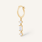 BOUCLE D'OREILLE LAUSANNE - Argent 925 dorure Or 24 carats
