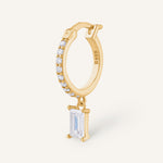 BOUCLE D'OREILLE OSAKA - Argent 925 dorure Or 24 carats