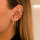 BOUCLE D'OREILLE PHUKET - 925 sterling silver / 24K gold