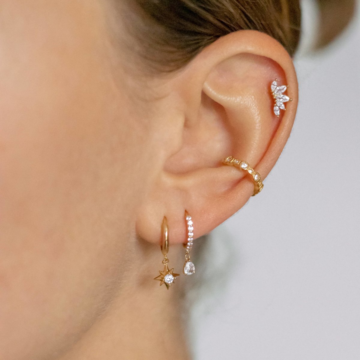 EARCUFF ANTIBES - 925 sterling silver / 24K gold