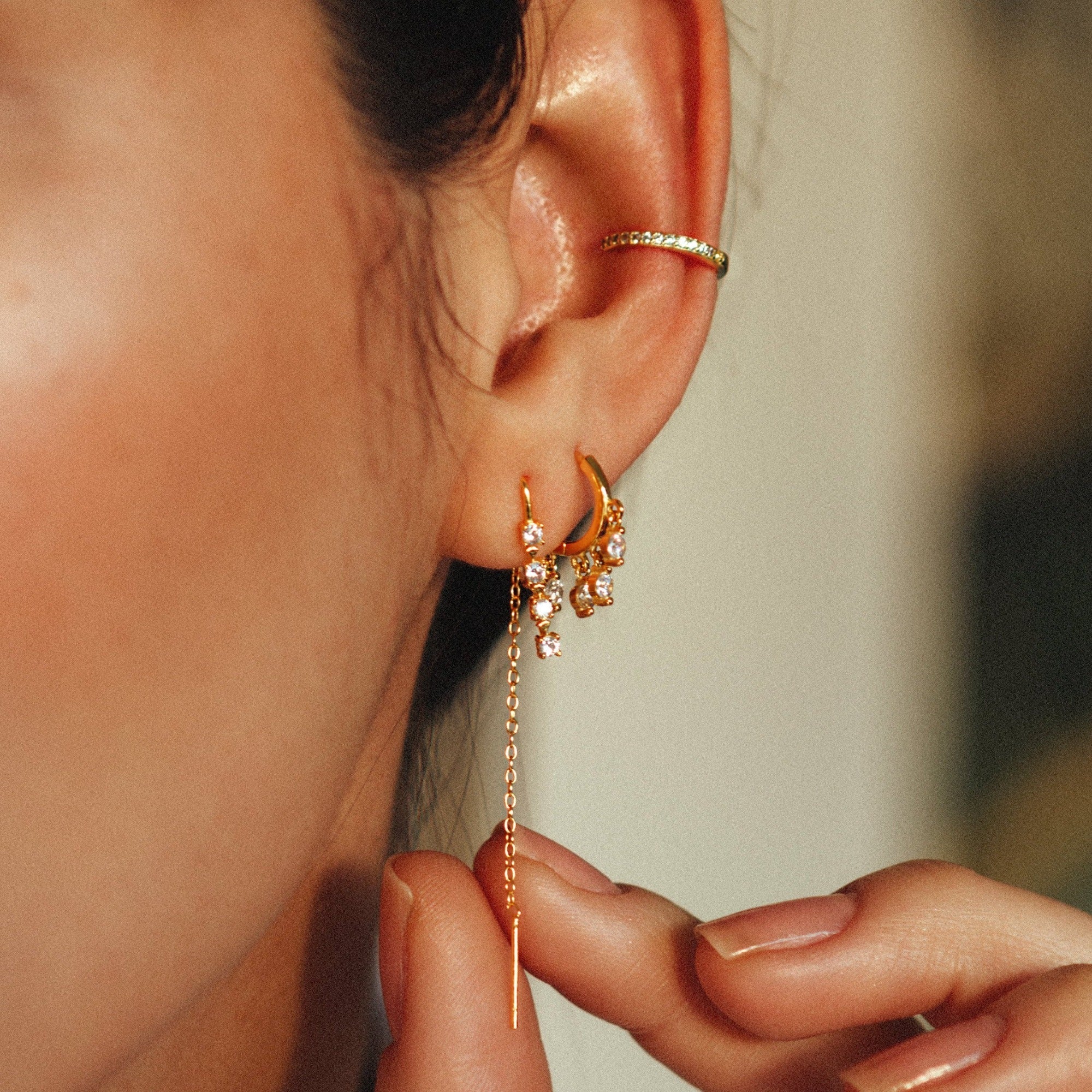 EARCUFF VENDÔME - 925 sterling silver / 24K gold