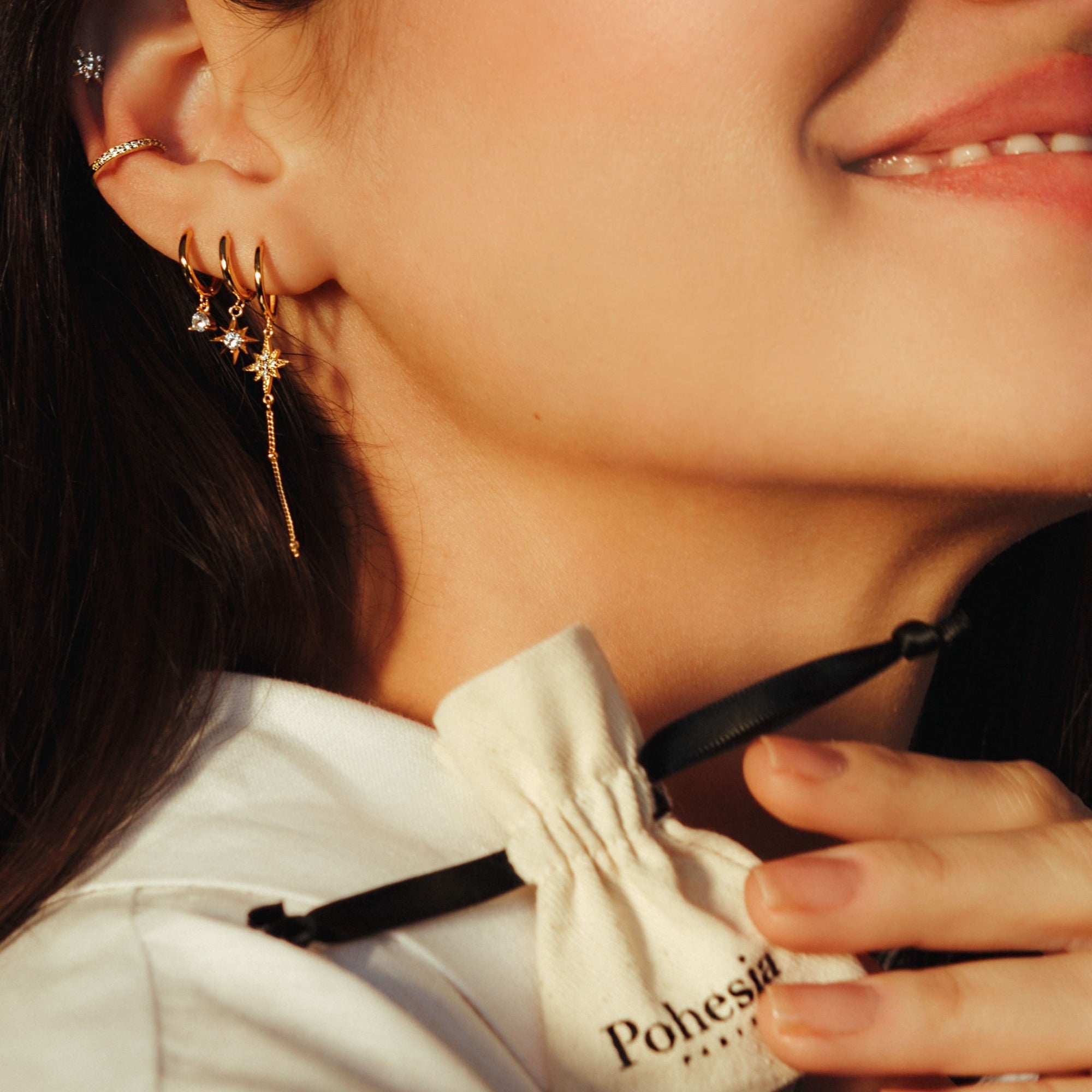 PIERCING CONCORDE - 925 sterling silver / 24K gold